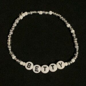 Taylor Swift Betty Friendship Bracelet Silver Beaded